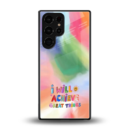 Goal Setter back phone cover | glass case for samsung galaxy s25 ultra