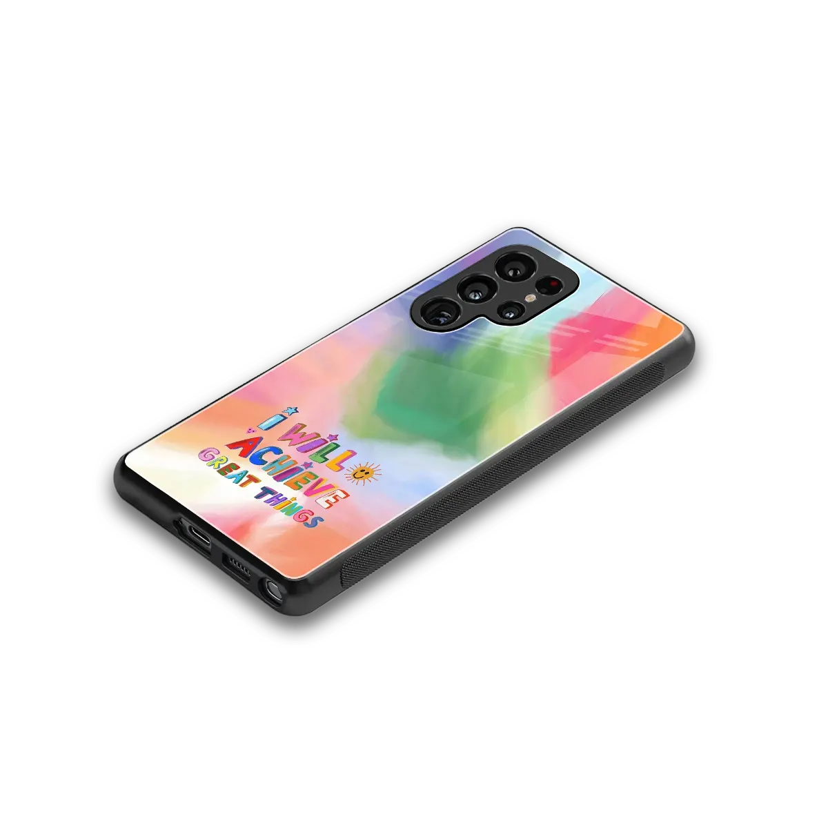 Goal Setter stylish phone case for samsung galaxy s25 ultra | glossy glass and slim fit