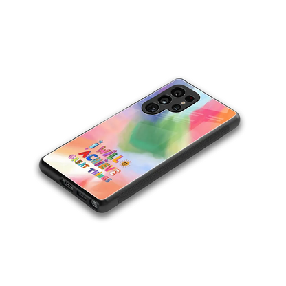 Goal Setter stylish phone case for samsung galaxy s25 ultra | glossy glass and slim fit