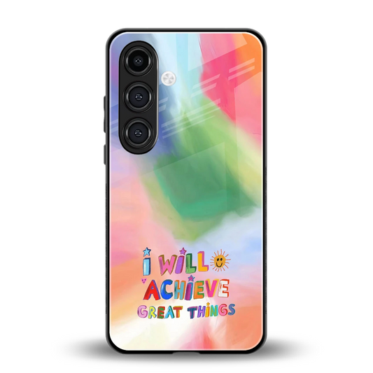 Goal Setter back phone cover | glass case for samsung galaxy s25