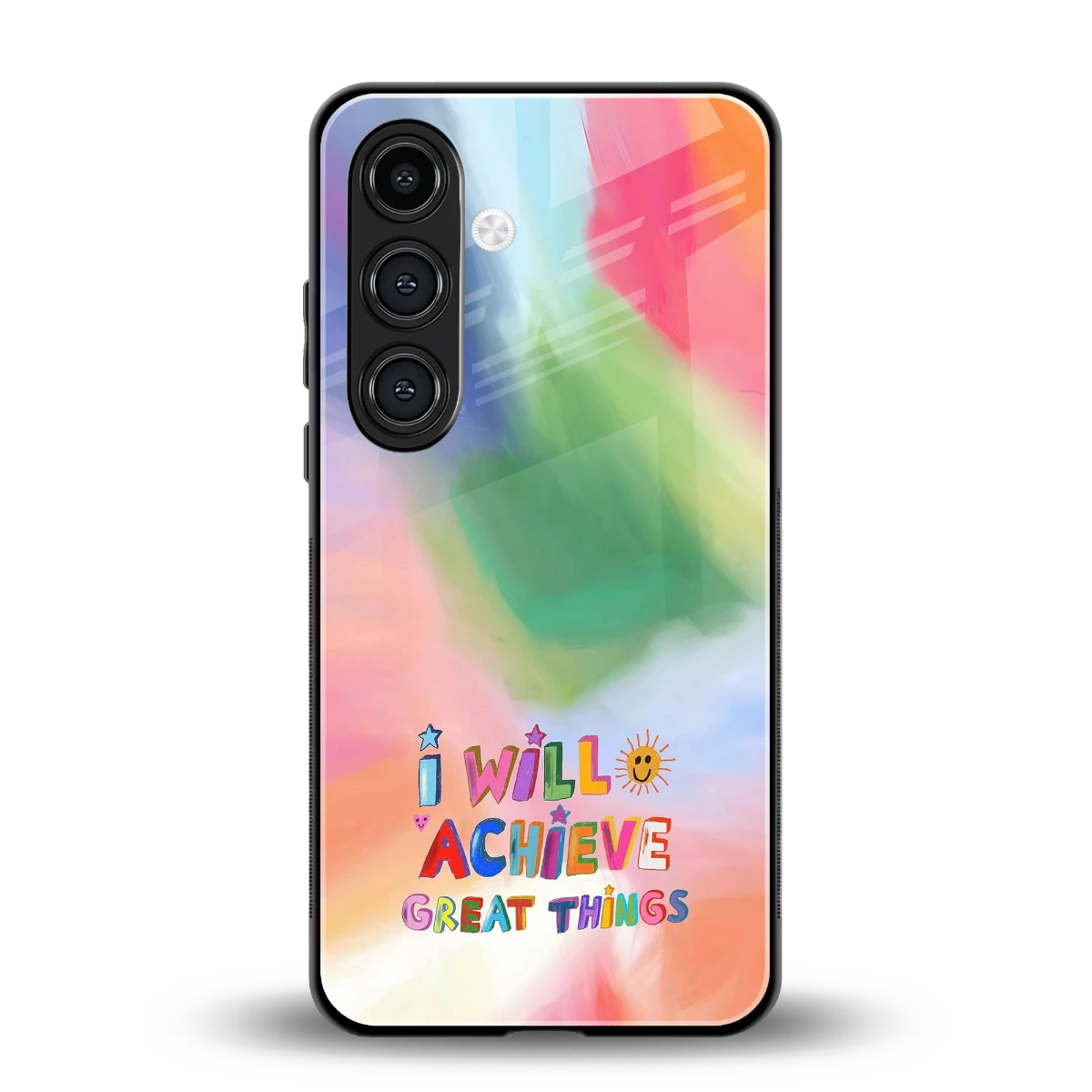 Goal Setter back phone cover | glass case for samsung galaxy s24 plus