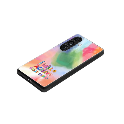 Goal Setter stylish phone case for samsung galaxy s24 | glossy glass and slim fit