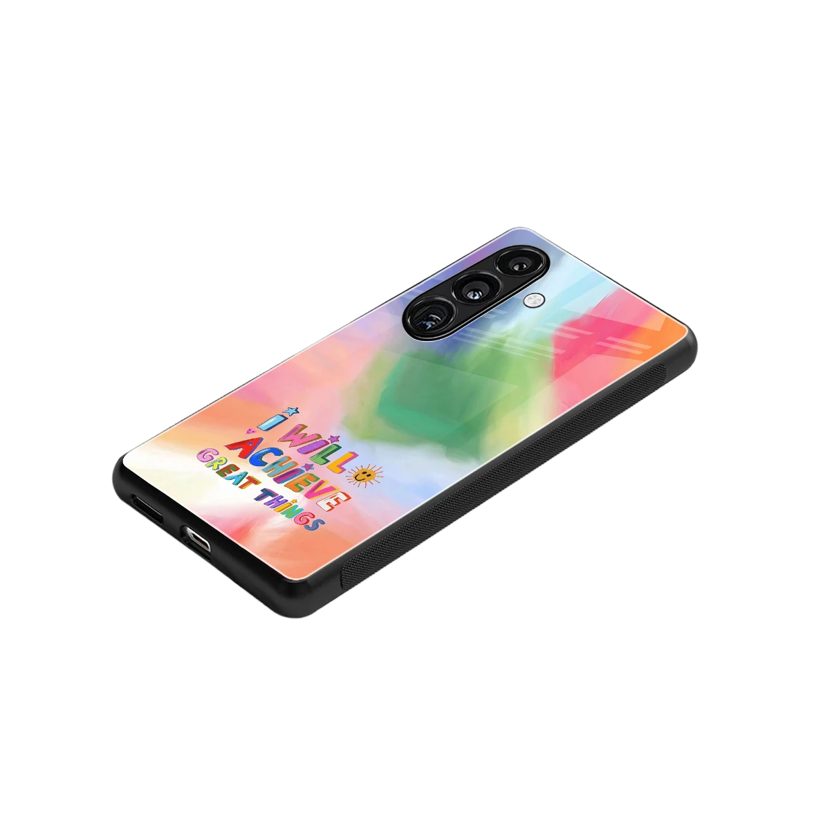 Goal Setter stylish phone case for samsung galaxy s24 plus | glossy glass and slim fit