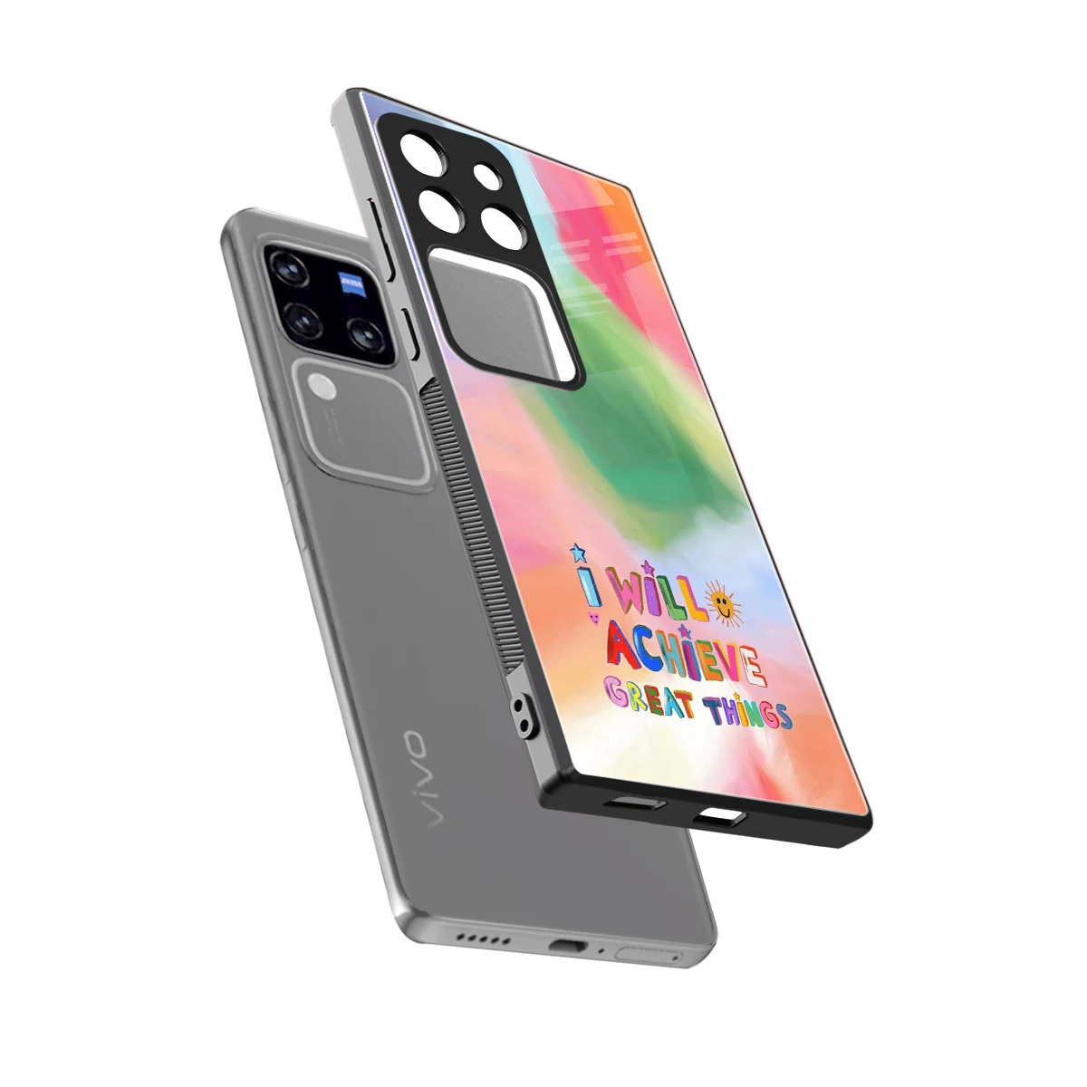 Goal Setter sleekvivo v30 pro cover with tempered glass back and TPU edges