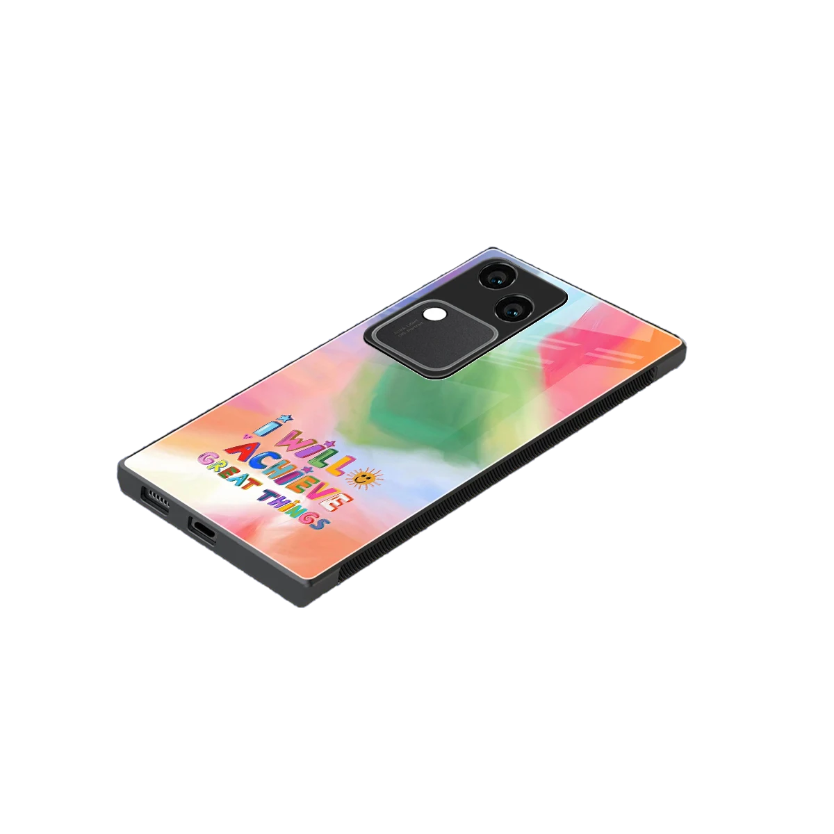Goal Setter stylish phone case for vivo v30 | glossy glass and slim fit