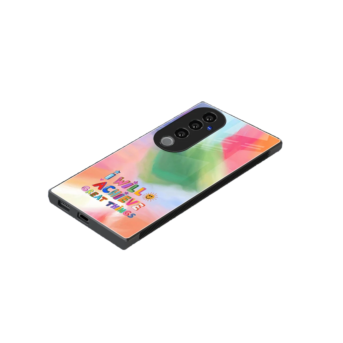 Goal Setter stylish phone case for vivo v40 pro | glossy glass and slim fit