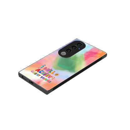 Goal Setter stylish phone case for vivo v40 pro | glossy glass and slim fit