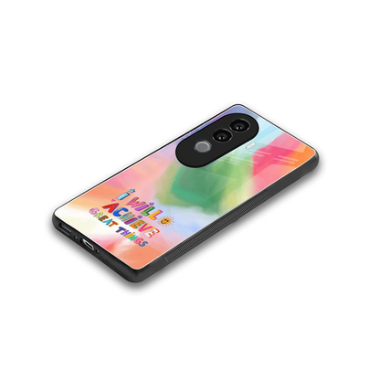 Goal Setter stylish phone case for vivo v40e | glossy glass and slim fit