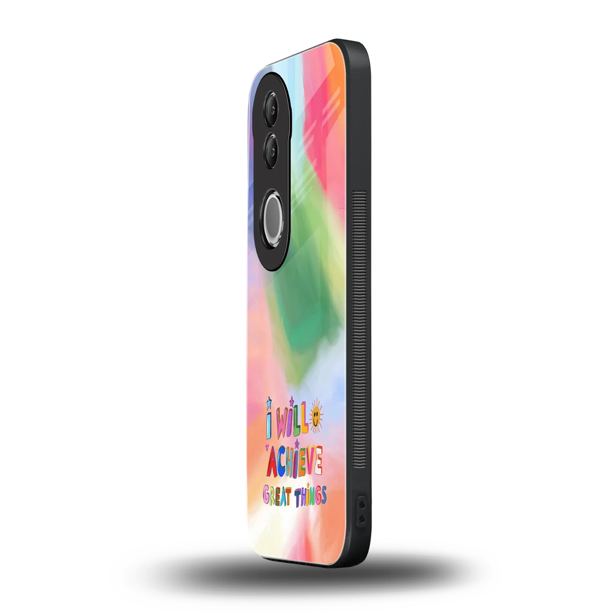 Goal Setter vivo v50 mobile cover | shockproof glass phone case