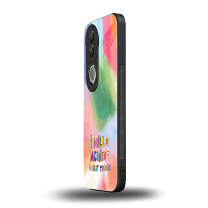 Goal Setter vivo v50 mobile cover | shockproof glass phone case