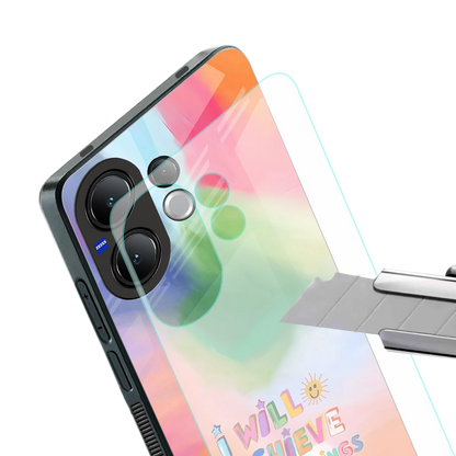 Goal Setter stylish phone case for vivo v60 | glossy glass and slim fit