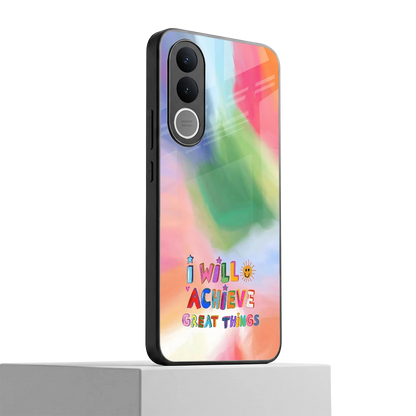 Goal Setter vivo v70 fe mobile cover | shockproof glass phone case