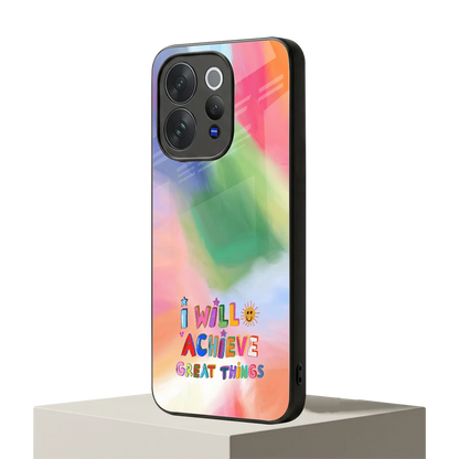 Goal Setter vivo v70 mobile cover | shockproof glass phone case
