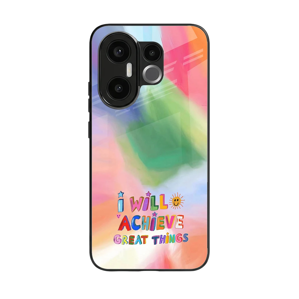 Goal Setter back phone cover | glass case for vivo x200 fe