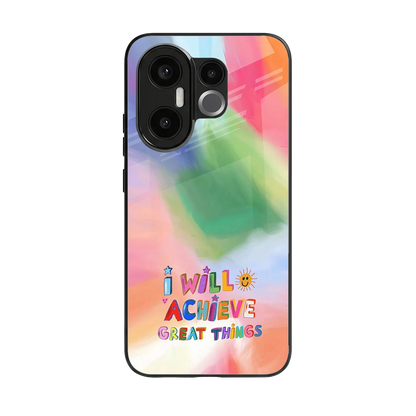 Goal Setter back phone cover | glass case for vivo x200 fe