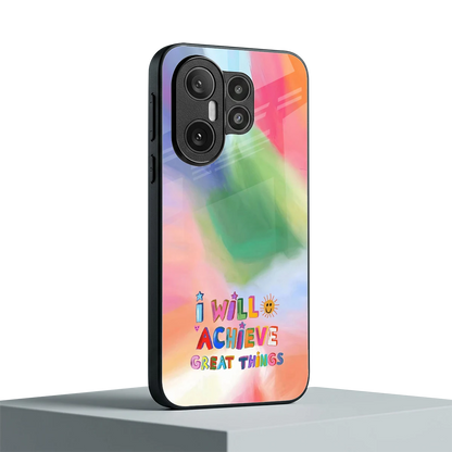 Goal Setter vivo x200 fe mobile cover | shockproof glass phone case