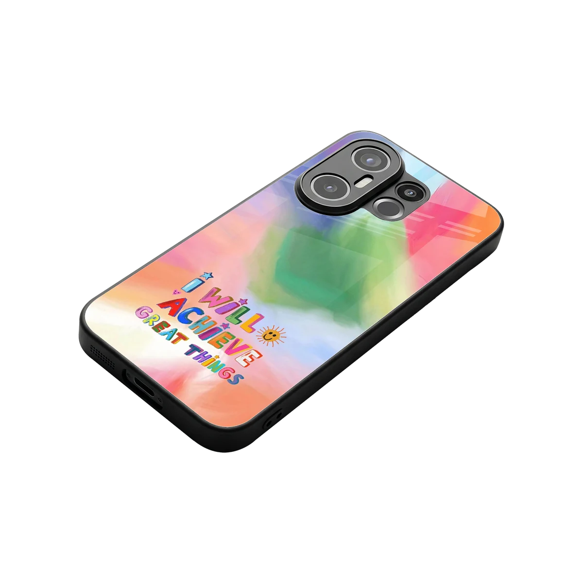 Goal Setter stylish phone case for vivo x200 fe | glossy glass and slim fit