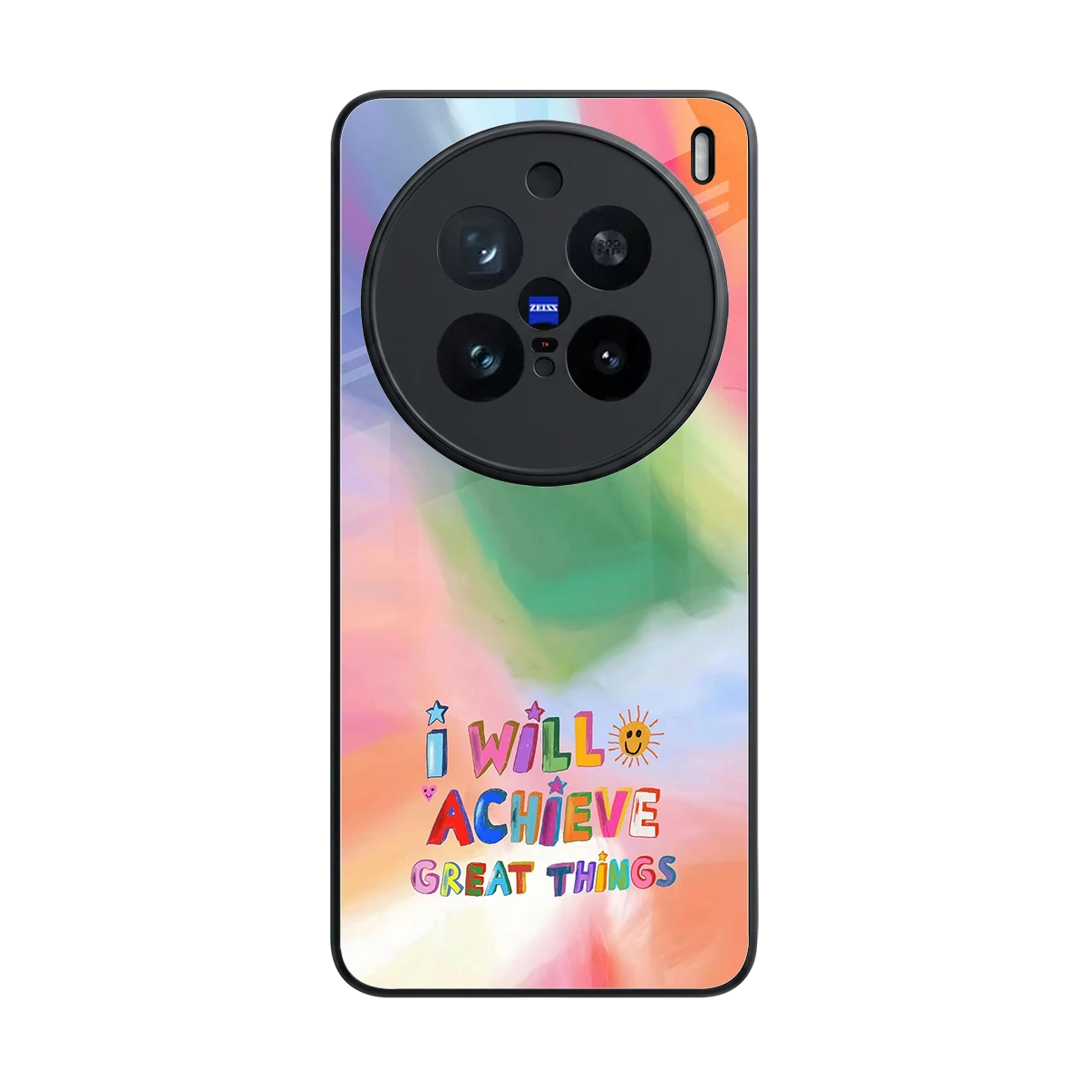 Goal Setter back phone cover | glass case for vivo x200 pro