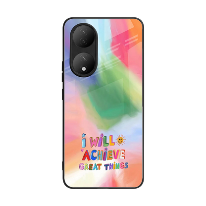 Goal Setter back phone cover | glass case for Vivo-y100