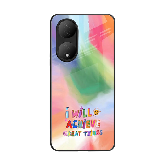 Goal Setter back phone cover | glass case for Vivo-y100