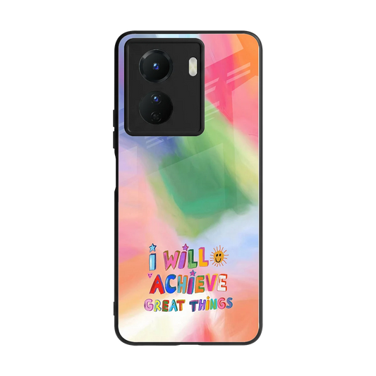Goal Setter back phone cover | glass case for vivo y16