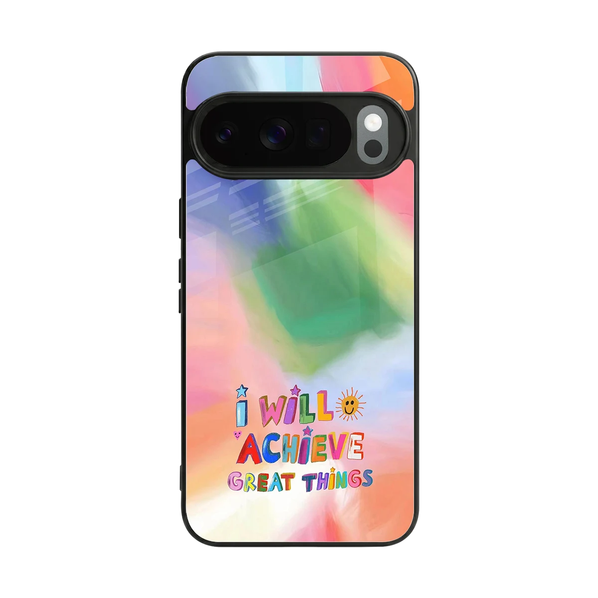 Goal Setter back phone cover | glass case for google pixel 10 pro
