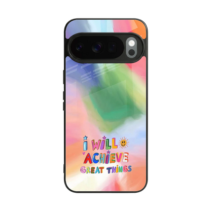 Goal Setter back phone cover | glass case for google pixel 10 pro