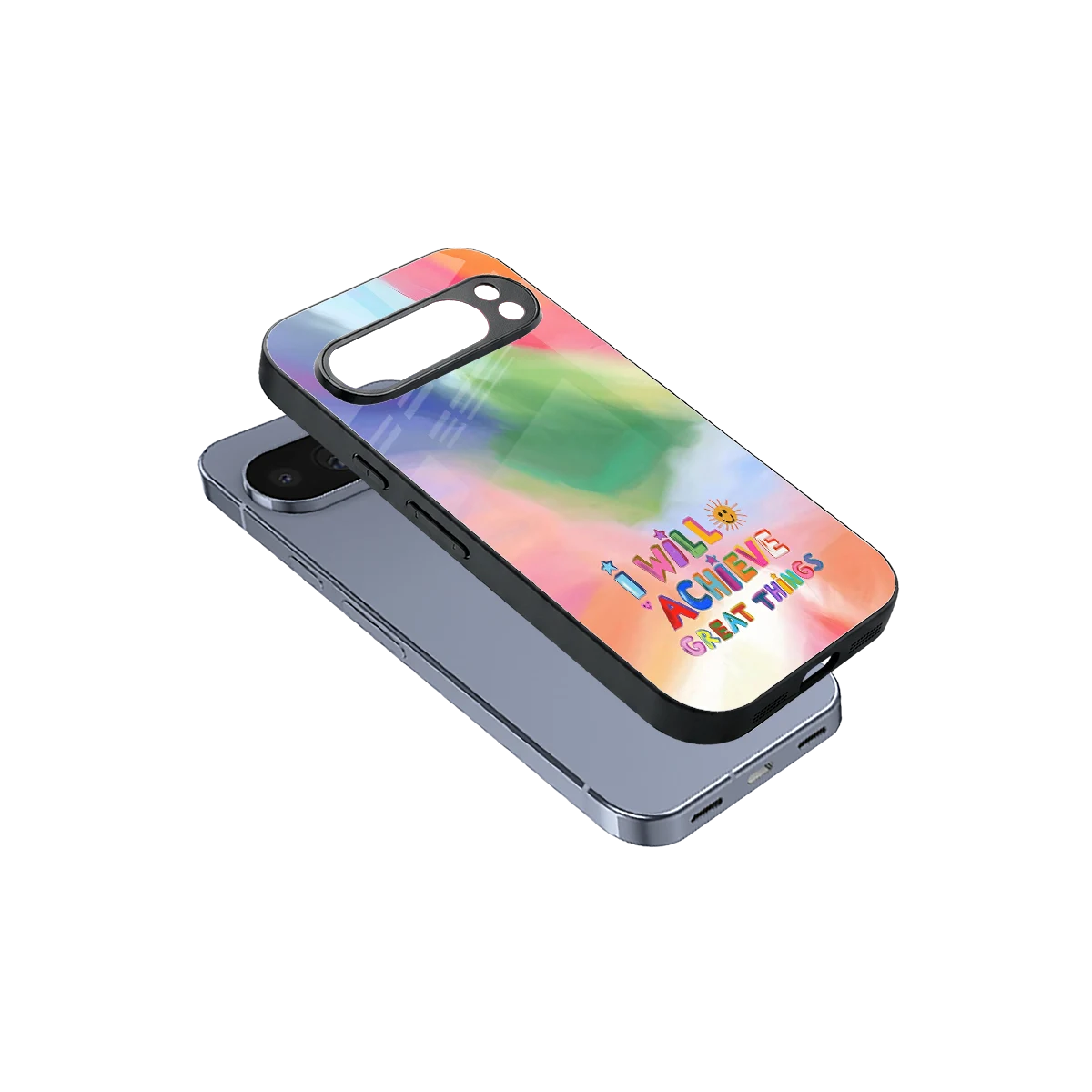 Goal Setter sleek google pixel 10 pro cover with tempered glass back and TPU edges