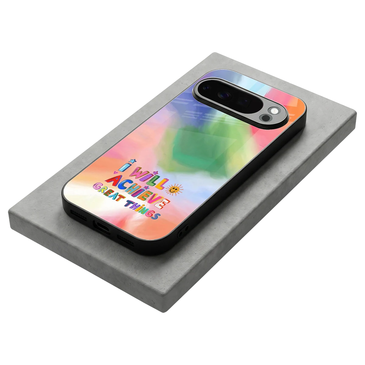 Goal Setter stylish phone case for google pixel 10 pro | glossy glass and slim fit