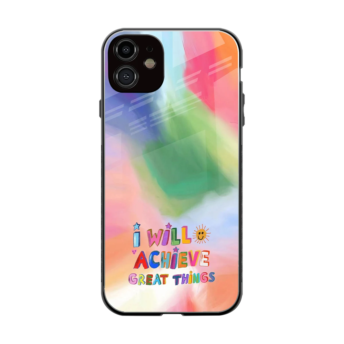 Goal Setter back phone cover | glass case for iphone 12