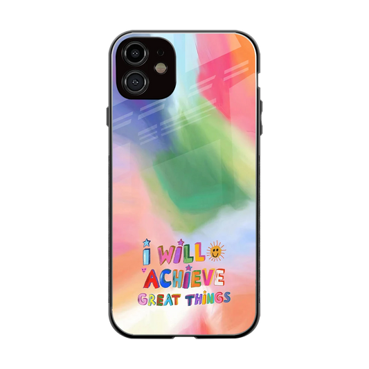 Goal Setter back phone cover | glass case for iphone 11
