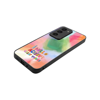 Goal Setter stylish phone case for redmi 15 5g | glossy glass and slim fit