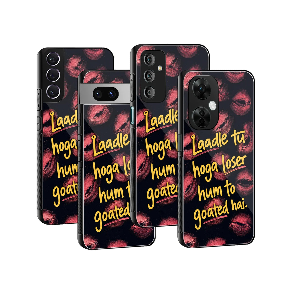 Stylish Glass Back Case for All Smartphones iPhone, Samsung, OnePlus, Pixel, Redmi, Oppo, Vivo, Motorola