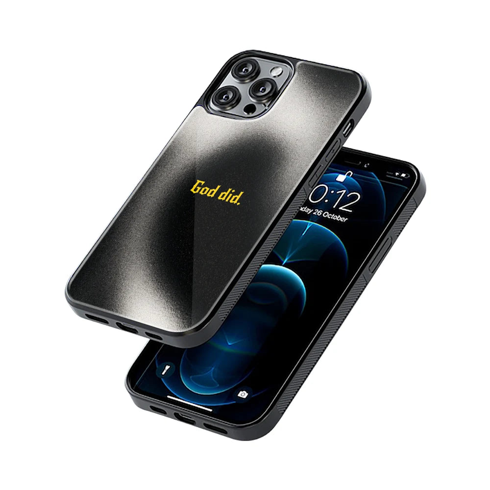 Protective Glass Back Phone Case Compatible with iPhone, Samsung, OnePlus, Pixel & More