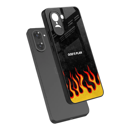 Gods Plan sleek oneplus nord ce5 5g cover with tempered glass back and TPU edges