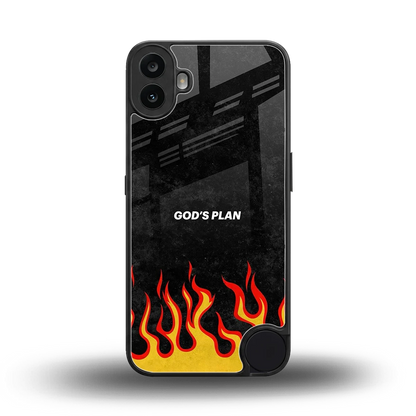 Gods Plan back phone cover | glass case for cmf nothing phone 1