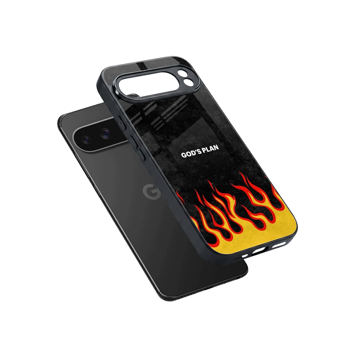 Gods Plan sleek google pixel 10 pro xl cover with tempered glass back and TPU edges