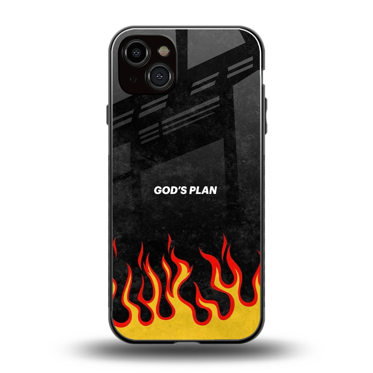 Gods Plan back phone cover | glass case for iphone 15 plus