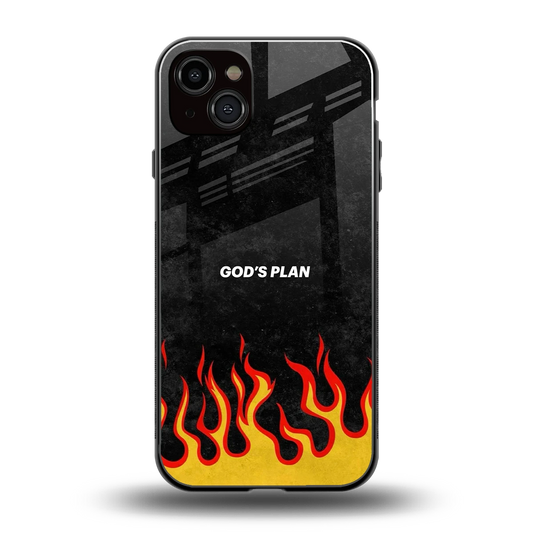 Gods Plan back phone cover | glass case for iphone 15 plus