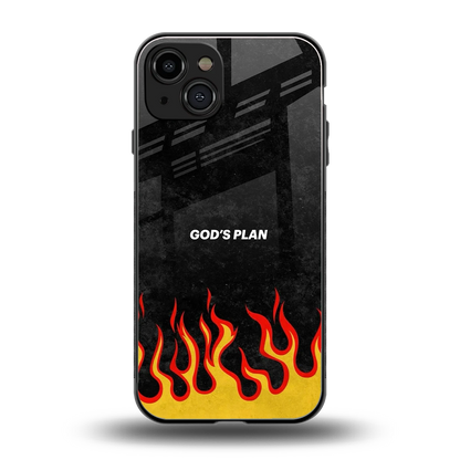 Gods Plan back phone cover | glass case for iphone 15
