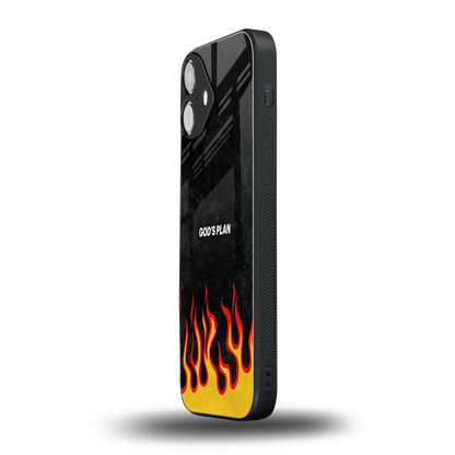 Gods Plan iphone 16 plus mobile cover | shockproof glass phone case
