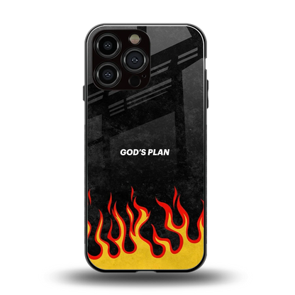 Gods Plan back phone cover | glass case for iphone 16 pro max