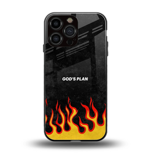 Gods Plan back phone cover | glass case for iphone 16 pro max
