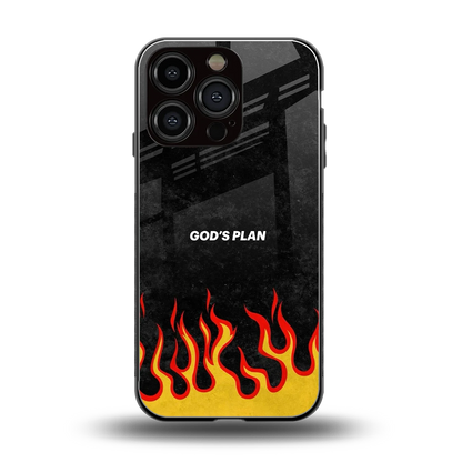 Gods Plan back phone cover | glass case for iphone 16 pro