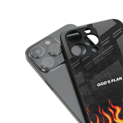 Gods Plan stylish phone case for iphone 15 | glossy glass and slim fit