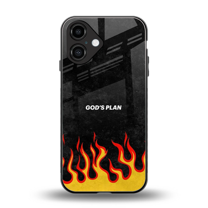 Gods Plan back phone cover | glass case for iphone 16