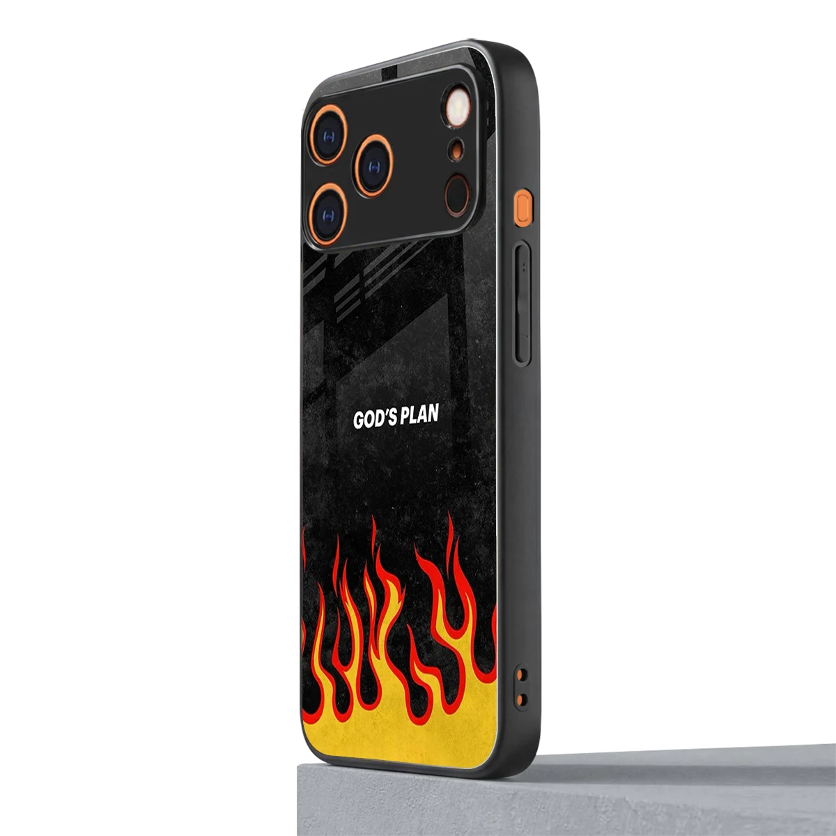 Gods Plan iphone 17 pro mobile cover | shockproof glass phone case