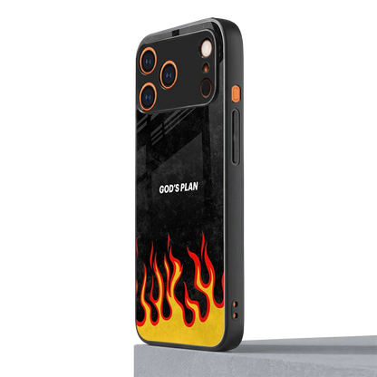 Gods Plan iphone 17 pro mobile cover | shockproof glass phone case