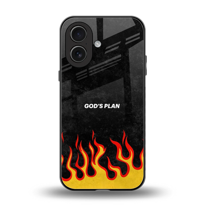 Gods Plan back phone cover | glass case for iphone 17