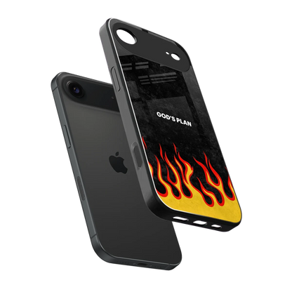 Gods Plan sleek iphone air cover with tempered glass back and TPU edges